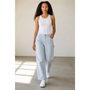 Current Elliott The Painter Loose Fit High-Rise Wide Leg Lightweight Jeans Sz 31